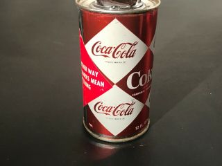 1960 ' s Diamond Harlequin Coca Cola Tin Steel Coke Can Table Lighter - Japan 5