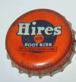 Hires 1876 Austin,  Minnesota Root Beer Soda Bottle Cap; Cork