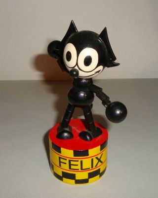 Vintage Felix The Cat Push - Up String Toy Ftop Inc.