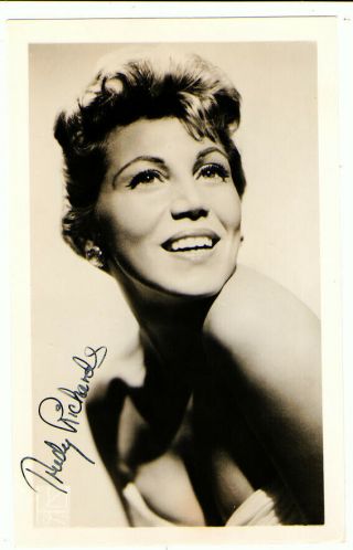 Trudy Richards 1950s Singer Signed Postcard