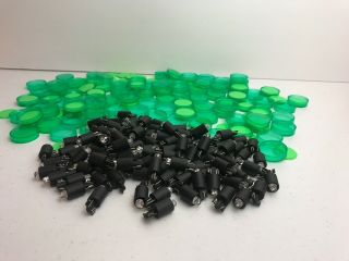 90,  Led Replacement Bulbs And Green Caps For Led Lit Arcade Push Buttons