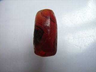 1 Ancient Neolithic Carnelian,  Agate Bead,  Stone Age,  TOP RARE 2