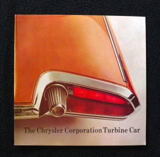 1963 1964 Chrysler Corporation Turbine Car Ghia Brochure Nos Jay Leno