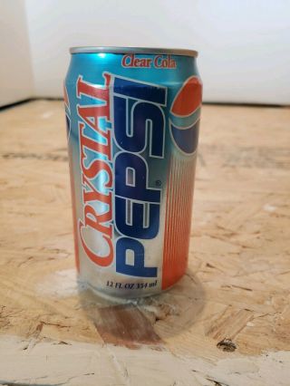 Crystal Pepsi Can Rare Collectible