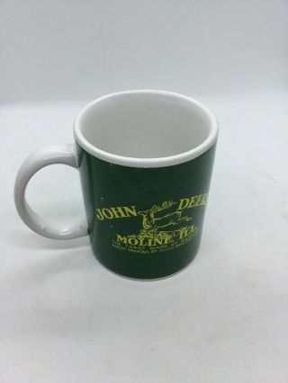 John Deere Coffee Mug Moline Illinois Green Yellow By Gibson