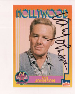 Van Johnson - Hollywood Walk Of Fame - Autograph Trading Card