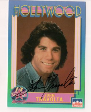 John Travolta - Hollywood Walk Of Fame - Autograph Trading Card