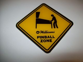 Williams Pinball Zone Pinball Machine Plastic Promo Coaster Nos Taxi