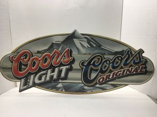 2004 Coors Light Coors Metal Tin Sign
