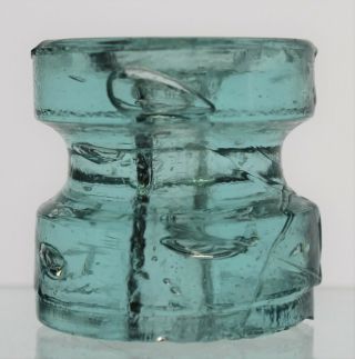 Ice Aqua Cd 1087 No Embossing Glass Spool Insulator