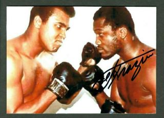 Joe Frazier Signed Autographed 5 X 7 Photo Boxing Heavyweight Champ - Ex/nm Ali