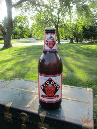 Huge 24” Red Dog Beer Advertising Bottle Bank Huge Plank Road Brewery