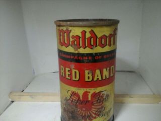 12oz Flat Top Beer Can,  Oi,  ( (waldorf Red Band Beer))  Oi By Forest City.