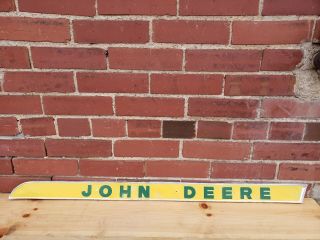 Old John Deere Tractor Metal Trim Badge Emblem Name Plate Sign Combine