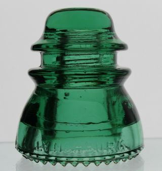 Green Cd 154 Lynchburg Made In No.  44 U.  S.  A.  Glass Insulator