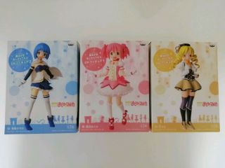 Puella Magi Madoka Magica Figure Set / Madoka Kaname,  Sayaka Miki,  Mami Tomoe