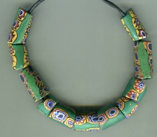 African Trade Beads Vintage Venetian Old Glass Beads Mixed Millefiori