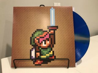 The Legend Of Zelda A Link To The Past Soundtrack Vinyl Record Lp Blue / Silver