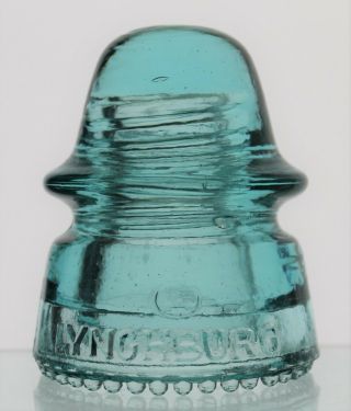 Light Aqua Cd 160 Lynchburg No.  32 Made In U.  S.  A.  Baby Signal Glass Insulator