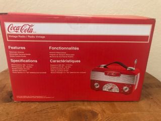 - IN - BOX Coca - Cola Retro Vintage - Style AM/FM AA Battery Operated Radio 2