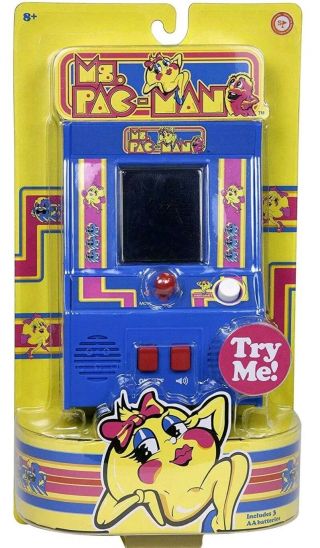 Arcade Classics Ms Pac - Man Retro Mini Arcade Game Handheld Batteries Include