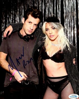 Mark Ronson Autographed 8 x 10 Photograph Producer DJ Lady Gaga ACOA RA69833 2