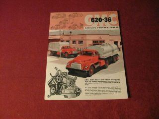 1954? Gmc Truck Sales Sheet Brochure Old Rig Semi Tractor Trailer
