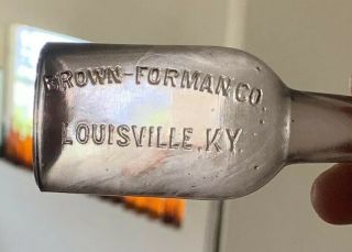 Scarce Sample Whiskey Brown - Foreman Co.  Louisville,  Ky