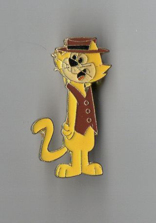 Vintage Hanna Barbera Topcat Enamel Pin Tie Tack C.  1987 Top Cat 1 - 1/2 "