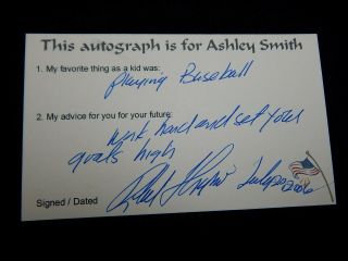 Robert Shapiro Lawyer Oj Simpson Autograph Signature Signed Card