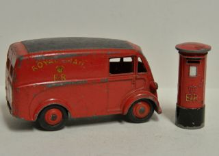 Meccano England Dinky Toys 260 Royal Mail Van & 760 Mail Box 1955 - 61