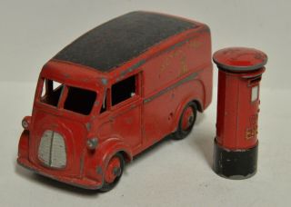 Meccano England Dinky Toys 260 Royal Mail Van & 760 Mail Box 1955 - 61 2
