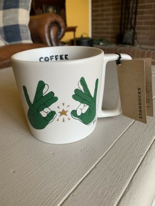 Asl Rare Starbucks Mug (american Sign Language)