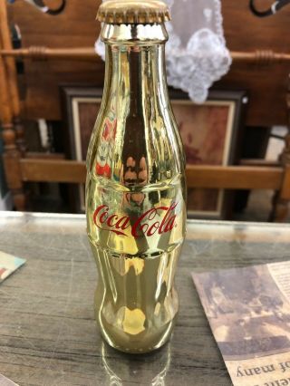 Gold Color Coca - Cola Bottle Limited Edition 1611 Of 2500
