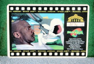 1996 Upper Deck Michael Jordan & Bugs Bunny Space Jam Ceramic Card No 2196