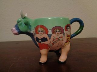 Cow Parade Fun Seeker Ladies On Beach Figural Mug 7427 Ceramic Westland 2002