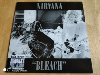 Ex/ex - Nirvana - Bleach - 2002 Sub Pop Lp - Clear Vinyl - Very Rare