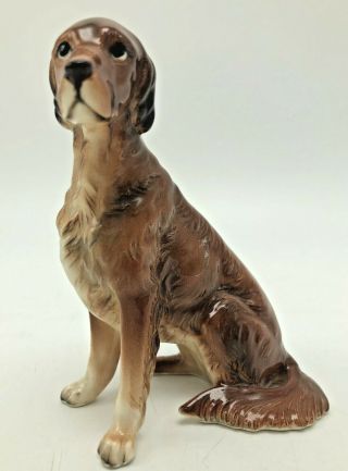 Vintage Napcoware Dog Irish Setter Figurine 9203 Napco Import Japan