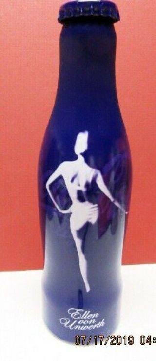Rare 2009 Coca - Cola Light Ellen Von Unwerth Aluminum Bottle -