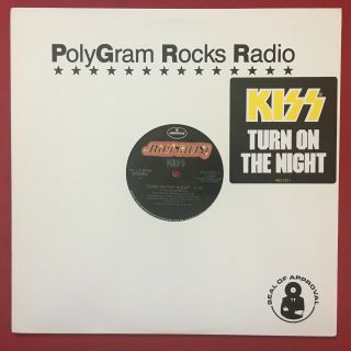 Kiss Turn On The Night Rare Dj Promo Us 12 " Single (1987) Mercury Pro 572 - 1