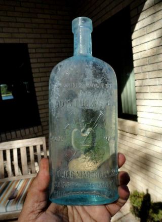 Early Dead Stuck Bug Non - Poison Bottle Philadelphia,  Pennsylvania Late 1800’s