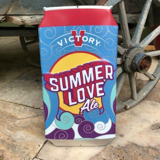 Victory Brewing Co Summer Love Ale Tin Tacker Metal Beer Sign