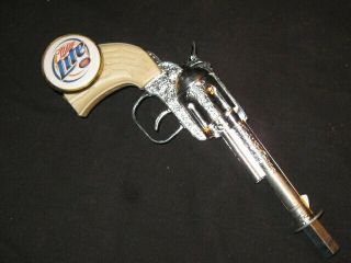 Beer Tap Handle Old Western Six Shooter Miller Lite