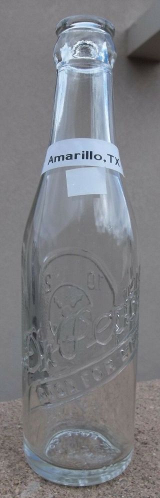 Dr.  Pepper Soda Bottle From Amarillo,  Texas