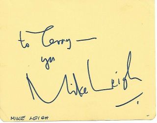 ROBERT FARNON d2005`Soft Music`& MIKE LEIGH - Director - Peterloo etc Signed page 4