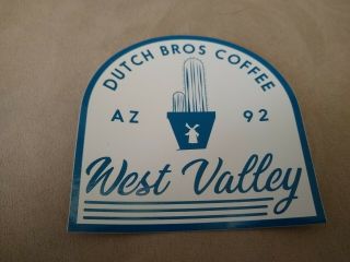 Regional Dutch Bros Coffee Sticker Az 92 West Valley Arizona