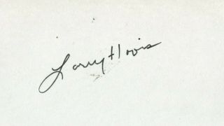 Larry Hovis Actor Vintage Card Signed