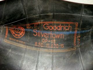 Vtg 1950/60s Bf Goodrich Silvertown Dp - 15 6.  50 - 15/6.  70 - 15 Rubber Inner Tube Tire