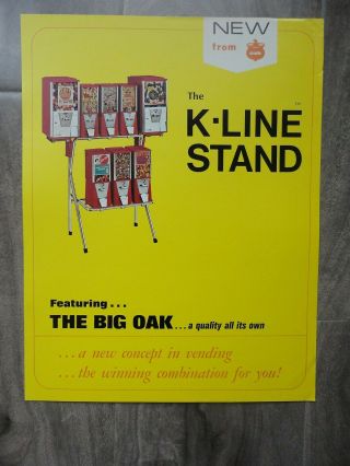 Gum Ball Machine Flyer K Line Stand Brochure