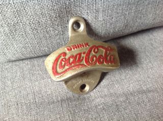 Vintage Coca Cola Bottle Opener Metal Wall Mount 7 Made In Usa Starr